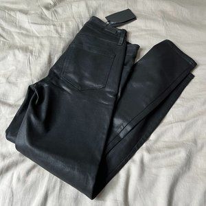 Paige Huxton Ultra Skinny -  Black Fog Luxe Coating